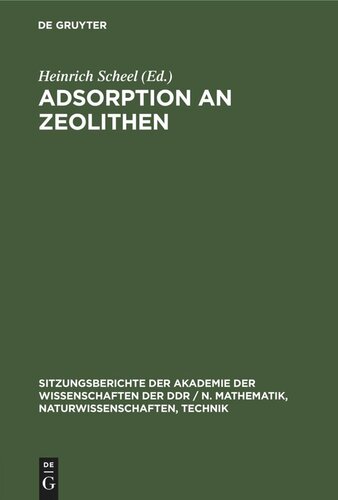 Adsorption an Zeolithen