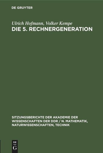 Die 5. Rechnergeneration