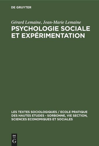 Psychologie sociale et expérimentation