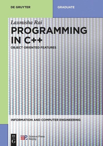 Programming in C++: Object Oriented Features
