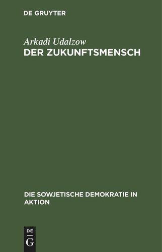 Der Zukunftsmensch: (Über eine Diskussion in der 