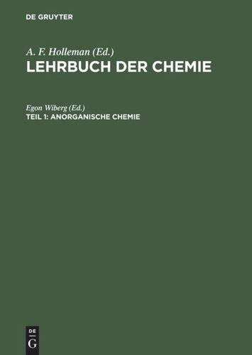 Lehrbuch der Chemie: Teil 1 Anorganische Chemie