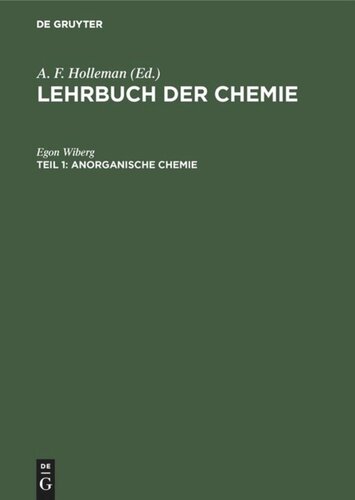 Lehrbuch der Chemie: Teil 1 Anorganische Chemie