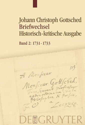 Briefwechsel: Band 2 1731–1733