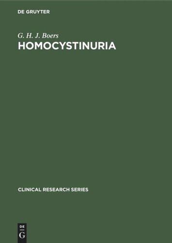 Homocystinuria: A risk factor of premature vascular disease
