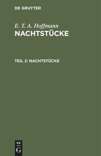 Nachtstücke: Teil 2 Nachtstücke