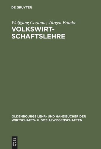 Volkswirtschaftslehre: Einführung