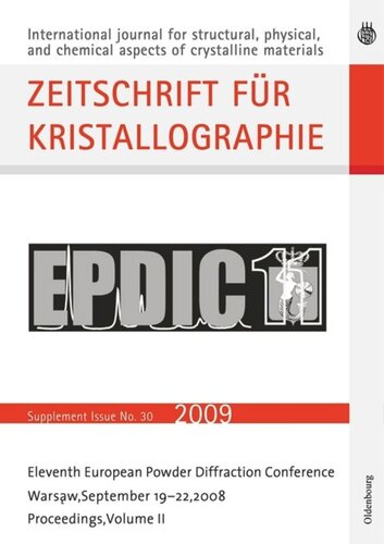 Eleventh European Powder Diffraction Conference: Warsaw, September 19-22, 2008