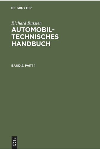 Automobiltechnisches Handbuch: Band 2