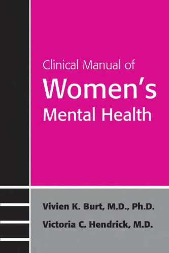 Clinical Manual of Women's Mental Health
