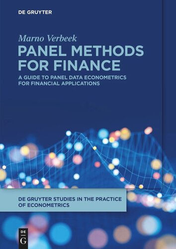 Panel Methods for Finance: A Guide to Panel Data Econometrics for Financial Applications