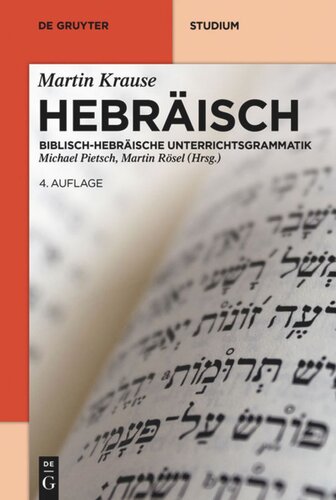 Hebräisch: Biblisch-Hebräische Unterrichtsgrammatik