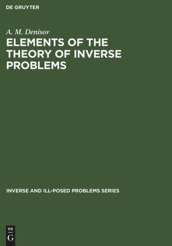 Elements of the Theory of Inverse Problems