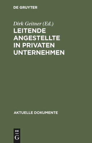 Leitende Angestellte in privaten Unternehmen
