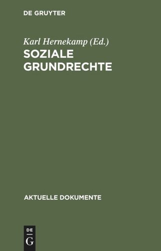 Soziale Grundrechte: Arbeit, Bildung, Umweltschutz etc.