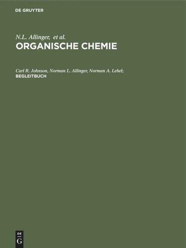 Organische Chemie. Begleitbuch: Antworten zu den Übungsaufgaben