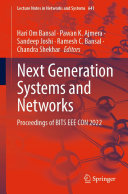 Next Generation Systems and Networks: Proceedings of BITS EEE CON 2022