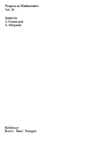 Arithmetic and geometry: papers dedicated to I.R. Shafarevich on the occasion of his sixtieth birthday