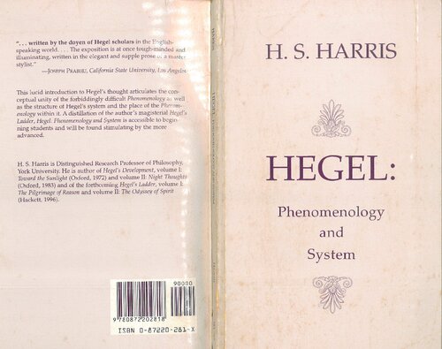 Hegel : Phenomenology and System