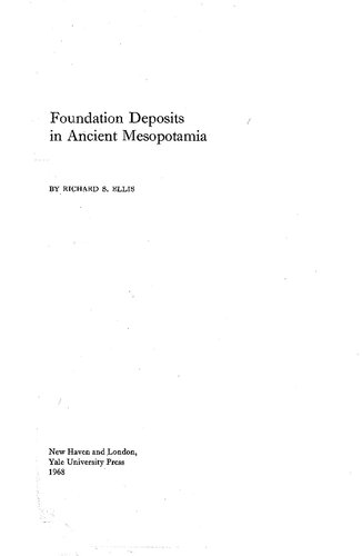 Foundation deposits in ancient Mesopotamia