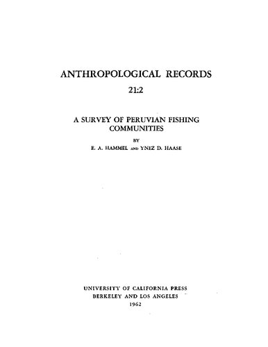 A survey of Peruvian fishing communities