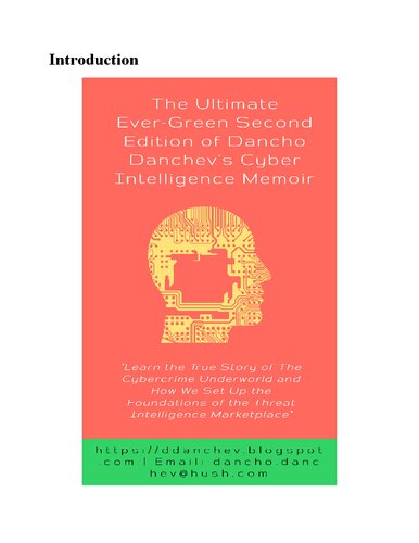 Dancho Danchev's Cyber Intelligence Cybercrime Research Memoir Second Edition