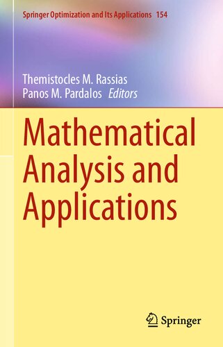 Mathematical Analysis and Applications