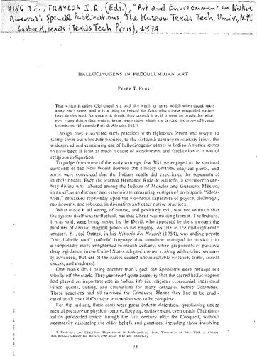 Hallucinogens in Precolumbian Art