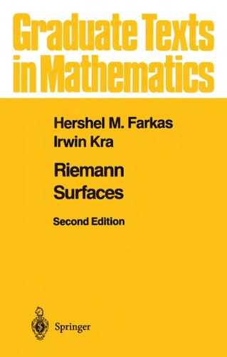 Riemann Surfaces (Graduate Texts in Mathematics, 71)