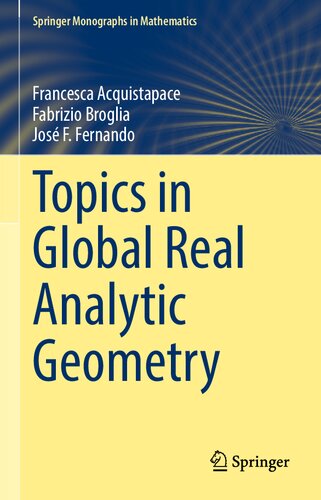 Topics in Global Real Analytic Geometry (Springer Monographs in Mathematics)