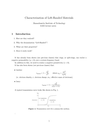 Advanced Electromagnetism: Lecture Notes