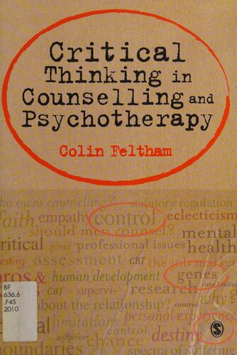 Critical Thinking in Counselling and Psychotherapy