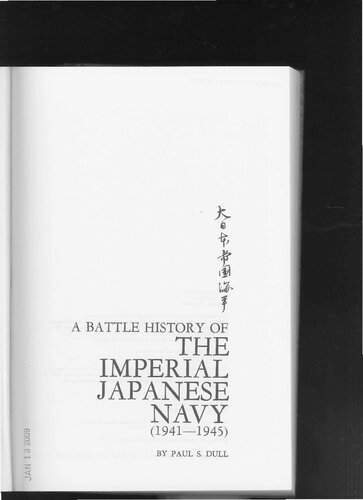 A battle history of the Imperial Japanese Navy, 1941-1945