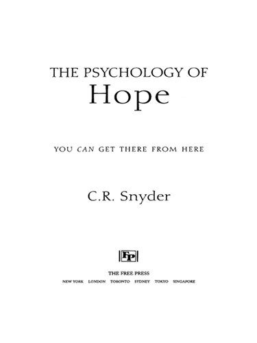 Psychology of Hope: You Can Get Here from There