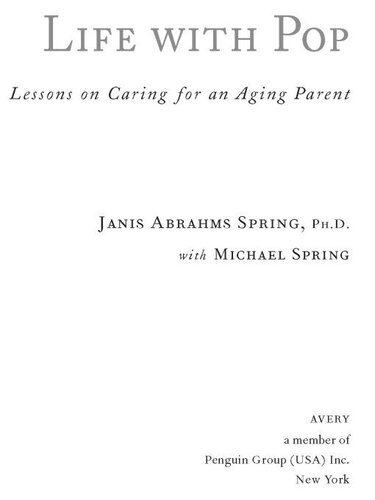 Life with Pop: Lessons on Caring for an Aging Parent