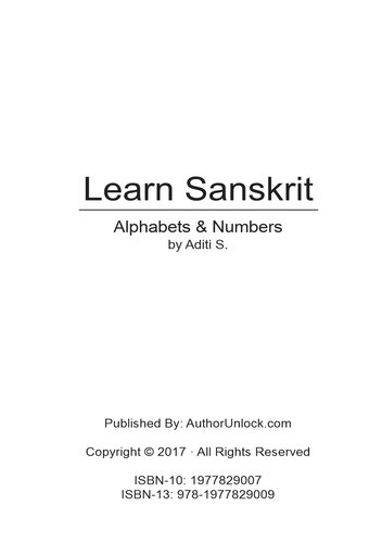 Learn Sanskrit Alphabets & Numbers