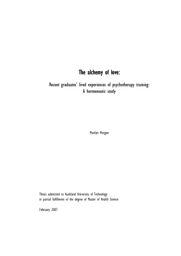 The Alchemy of Love: Personal Growth Journeys in Psychotherapy Training