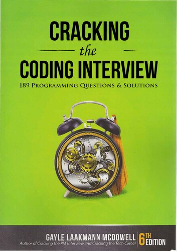 Cracking the Coding Interview: 189 Programming Questions and Solutions