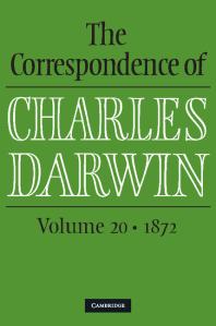 The Correspondence of Charles Darwin: Volume 20 1872 : Volume 20, 1872