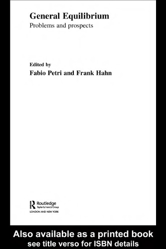 General Equilibrium. Problems and Prospects