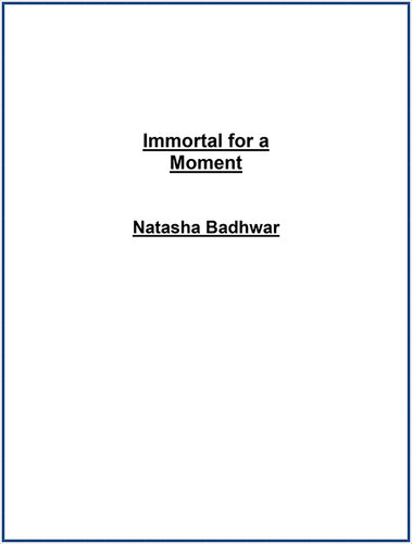Immortal for a Moment: Small Answers to Big Questions About Life, Love and Letting Go