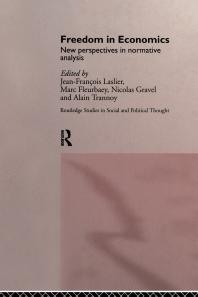 Freedom in Economics : New Perspectives in Normative Analysis