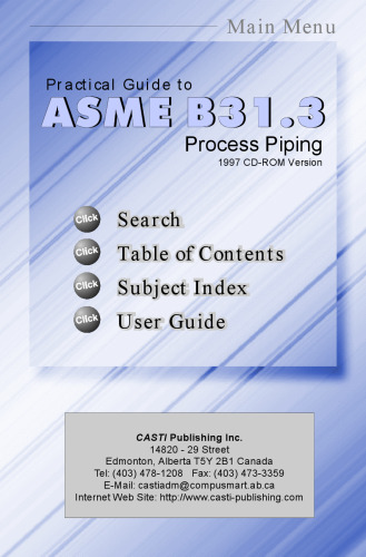 CASTI Guide to Asme B31.3 - Process Piping