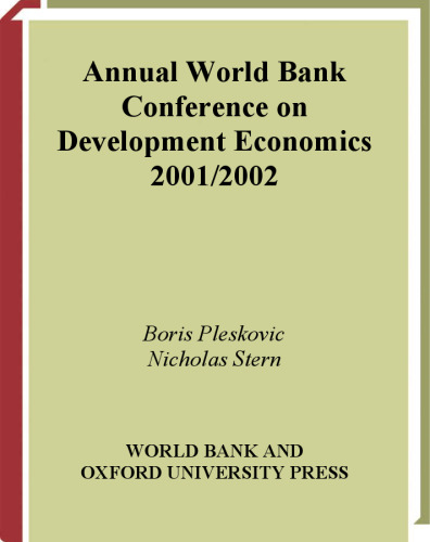 Annual World Bank Conference on Development Economics 2001/2002