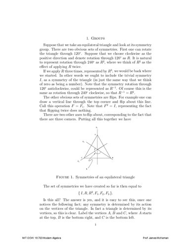 Modern Algebra: Lecture Notes