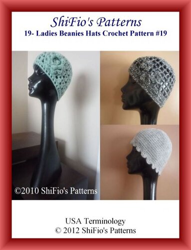 19- Ladies Beanies Hats Crochet Patterns #19