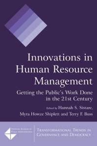 Innovations in Human Resource Management : Getting the Public's Work Done in the 21st Century