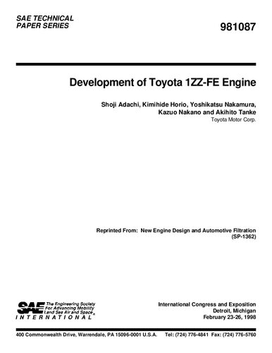 Development of Toyota 1ZZ-FE Engine