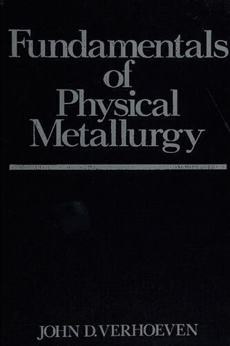 Fundamentals of physical metallurgy