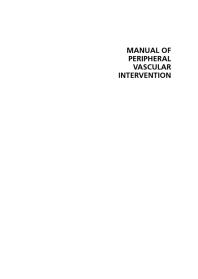 Manual of Peripheral Vascular Intervention